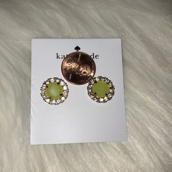 Kate Spade ♠️ Gold-Tone Round Crystal Stud Earring